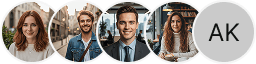 Multiple investor profile avatars on Vault Yieldora trading review block